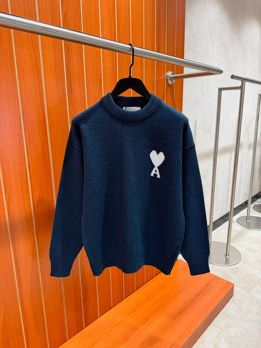 AMI Paris Ami de Coeur Crewneck Sweater