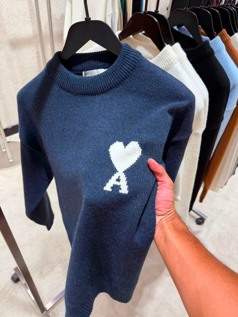 AMI Paris Ami de Coeur Crewneck Sweater