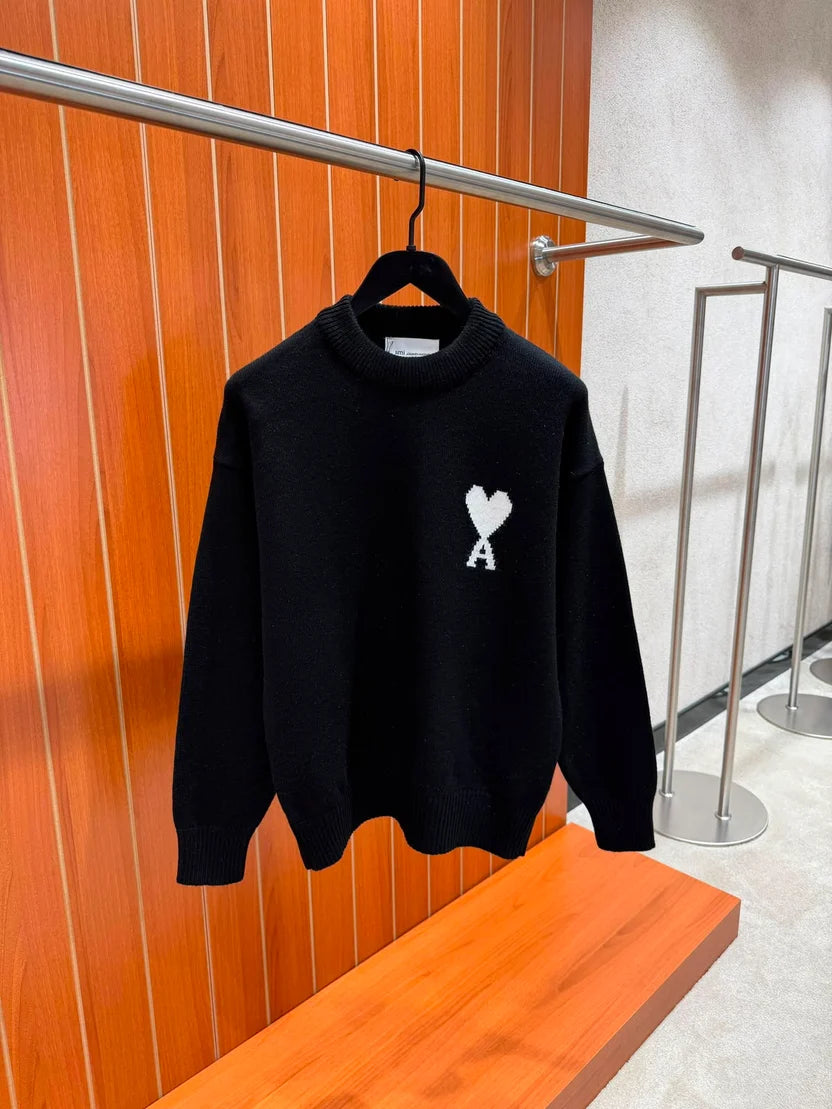 AMI Paris Ami de Coeur Crewneck Sweater