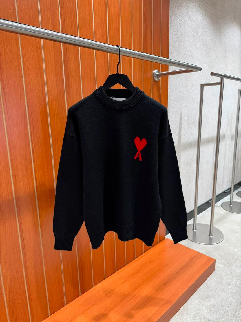 AMI Paris Ami de Coeur Crewneck Sweater
