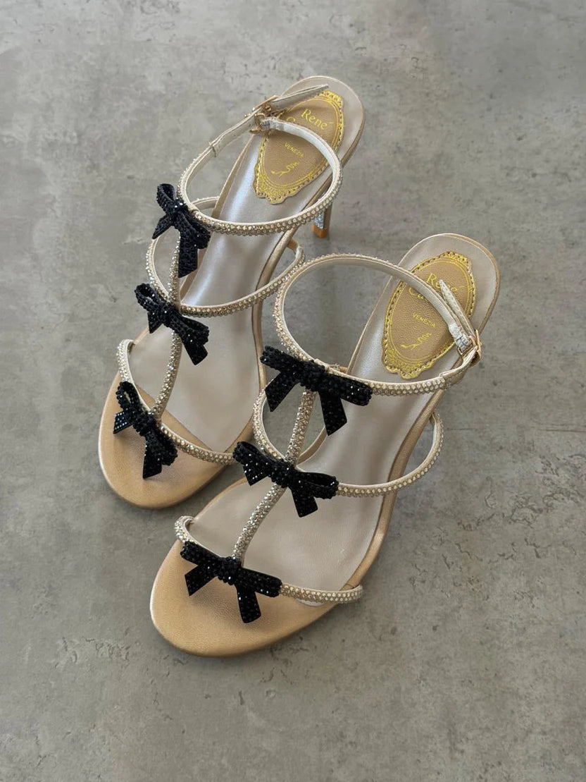 Rene Caovilla Caterina 105 Bow Sandals