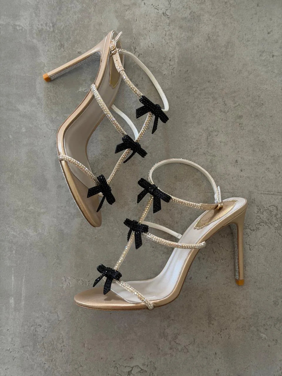 Rene Caovilla Caterina 105 Bow Sandals