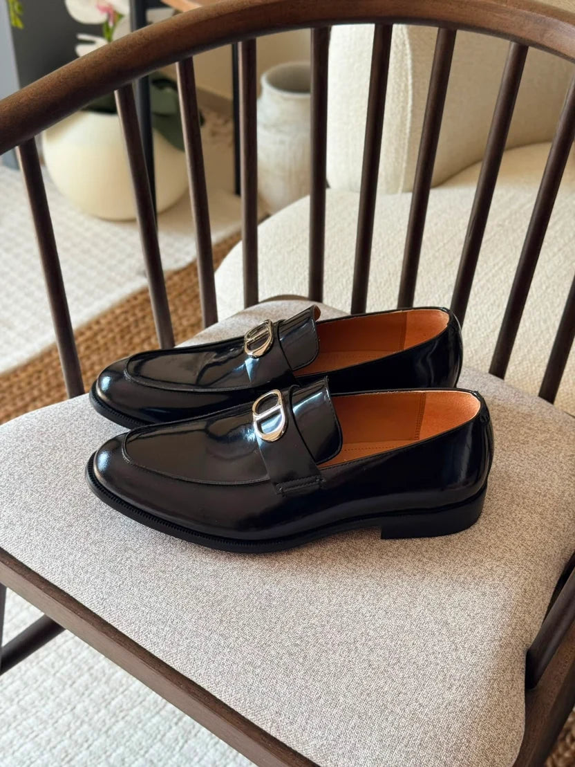 Dior Granville Black Polished Leather Loafer