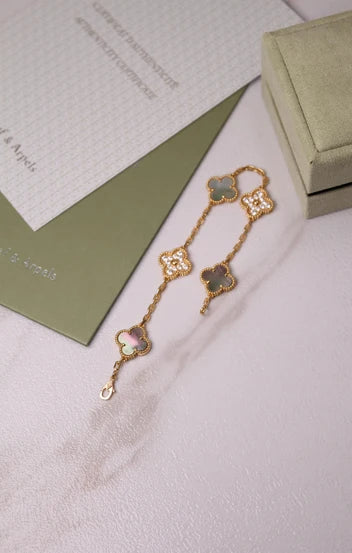 Van Cleef & Arpels Vintage Alhambra Motif Combination Bracelet