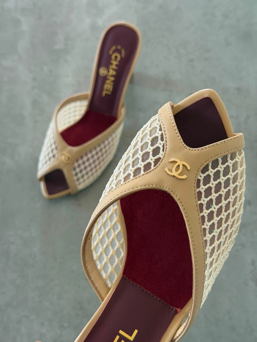 Chanel Coco Beach Mules