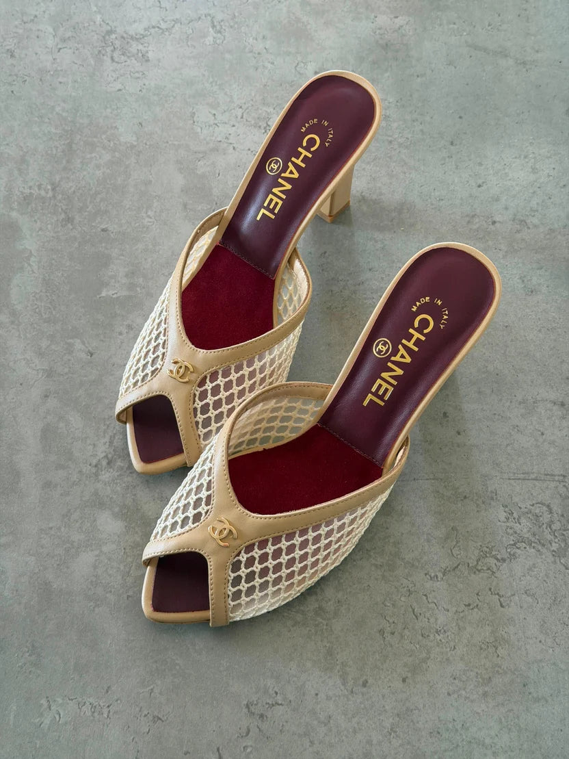 Chanel Coco Beach Mules