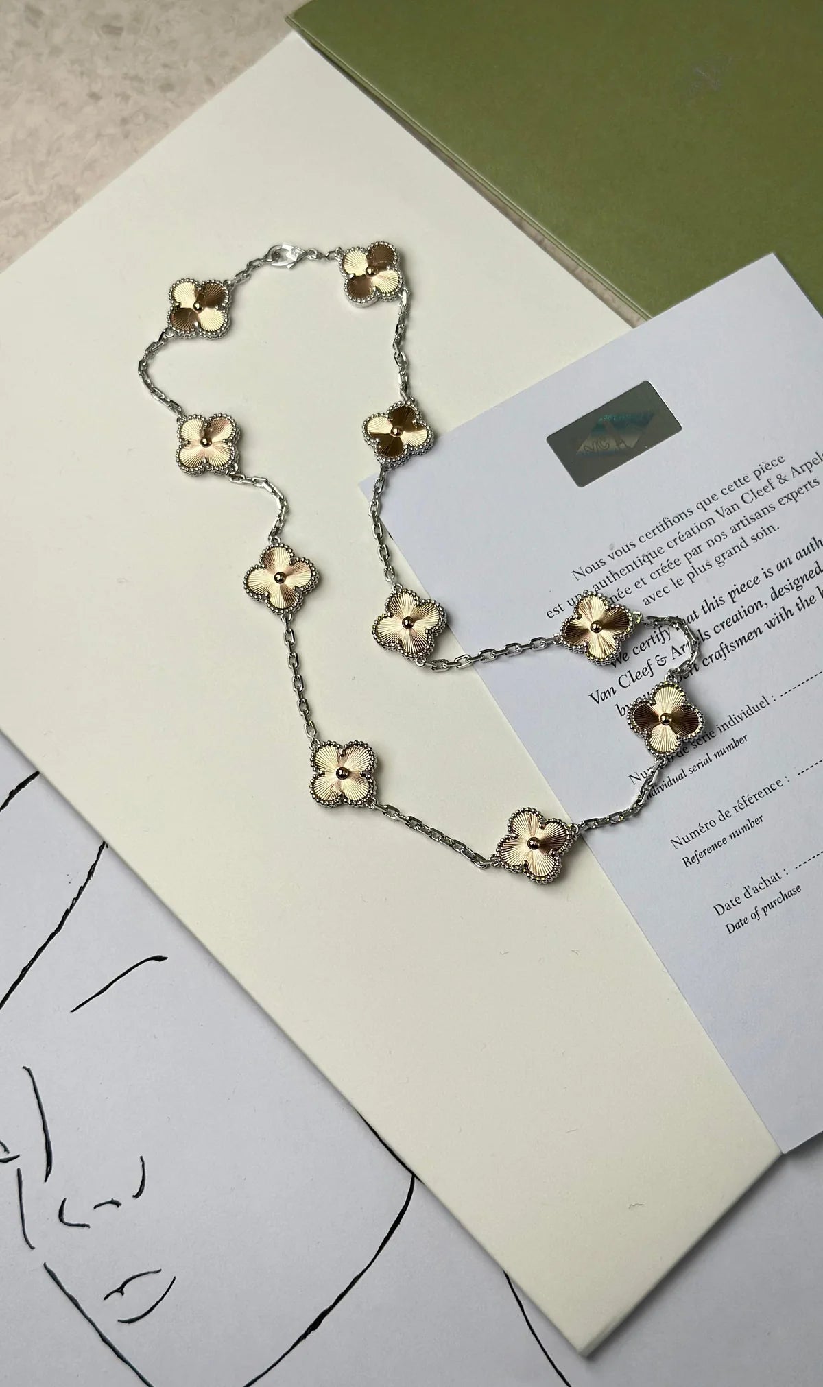 Van Cleef & Arpels Vintage Alhambra Guilloché Jewelry Full Set