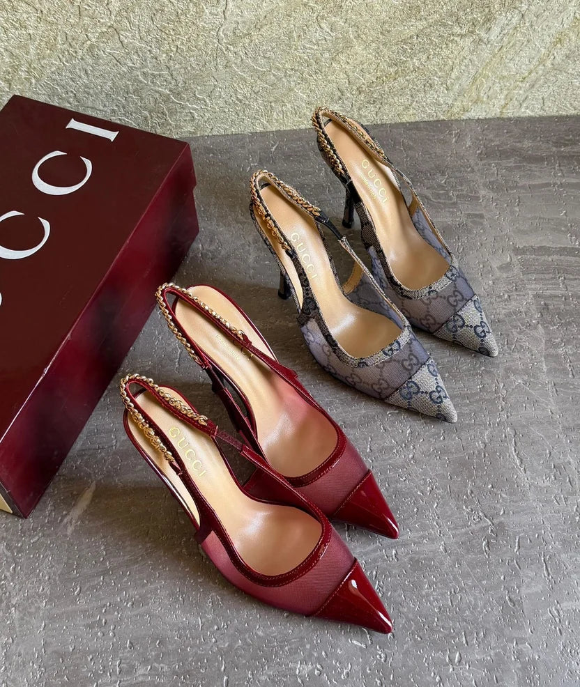 Gucci Signoria 105 Slingback Pumps