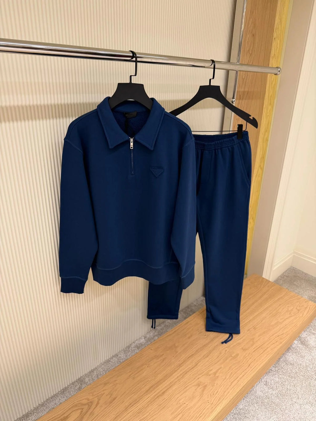 Prada Quarter-Zip Sweatshirt and Track Pants Set