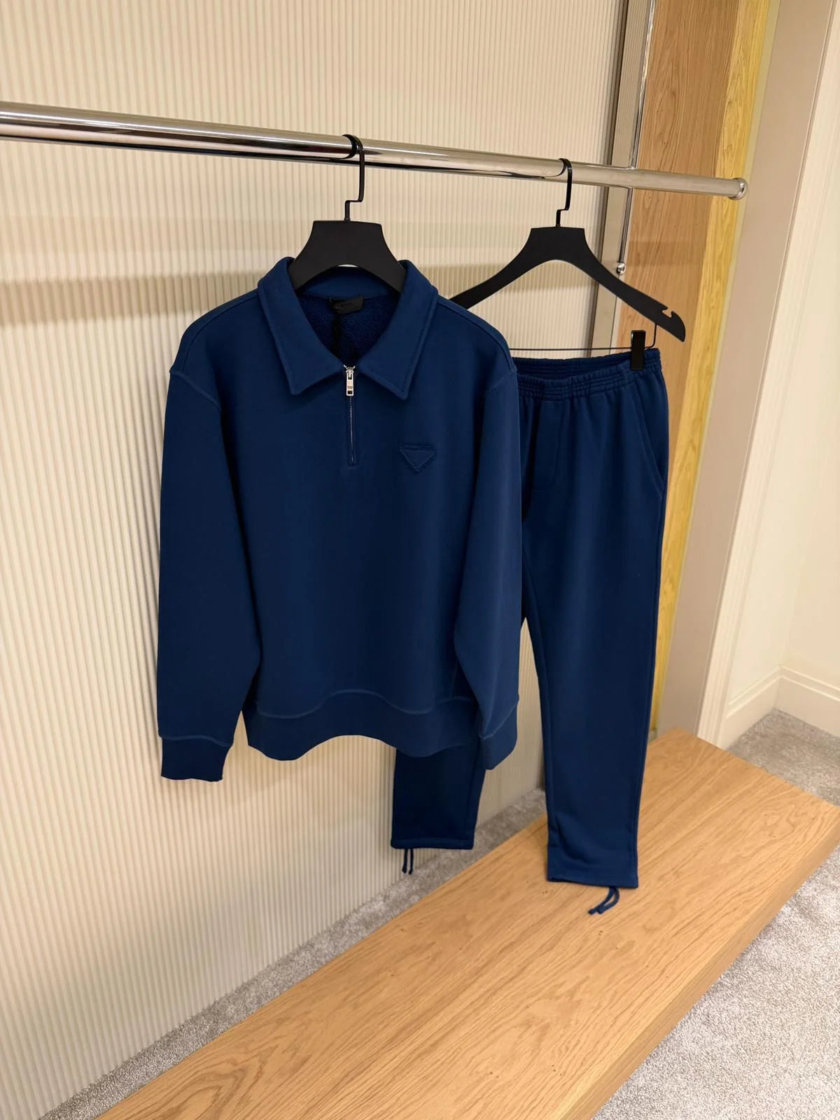 Prada Quarter-Zip Sweatshirt and Track Pants Set