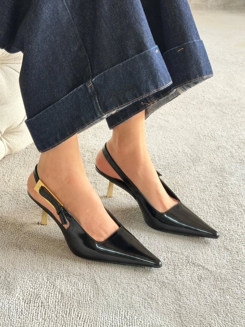 Saint Laurent Lee Slingback Pumps