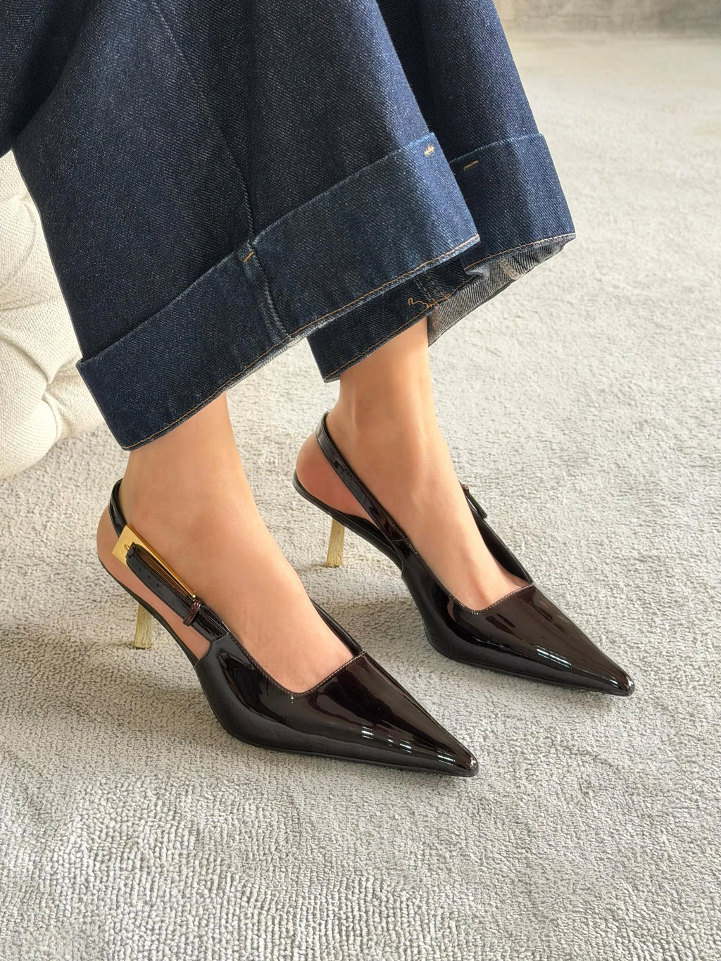 Saint Laurent Lee Slingback Pumps