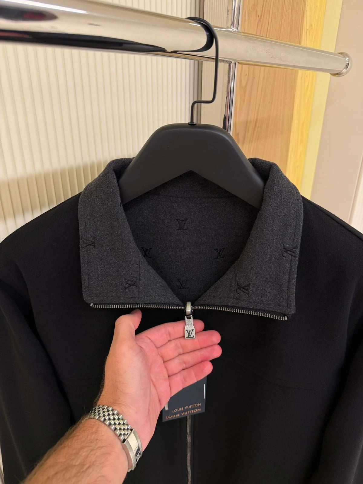 Louis Vuitton Blason Double Face Wool-Silk Blend Reversible Blouson