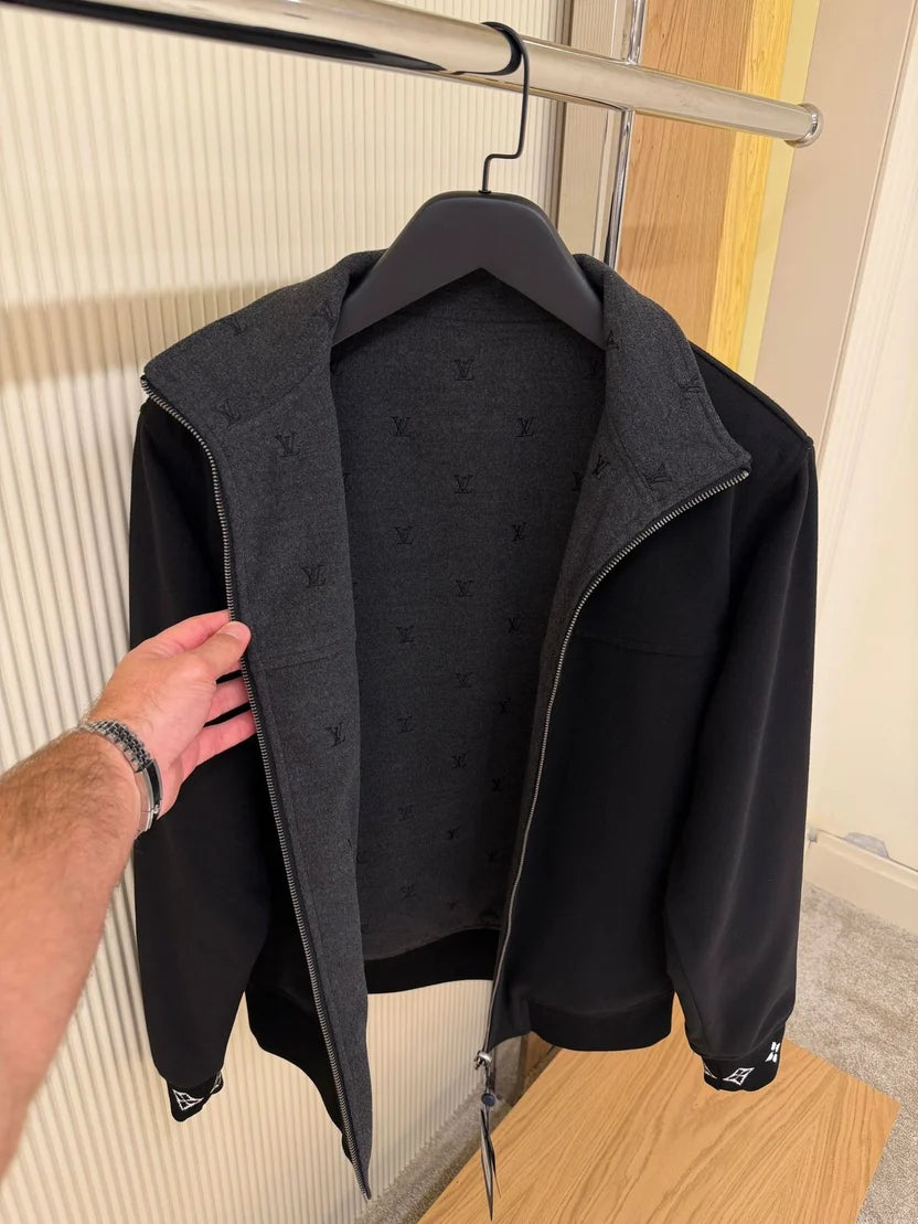 Louis Vuitton Blason Double Face Wool-Silk Blend Reversible Blouson