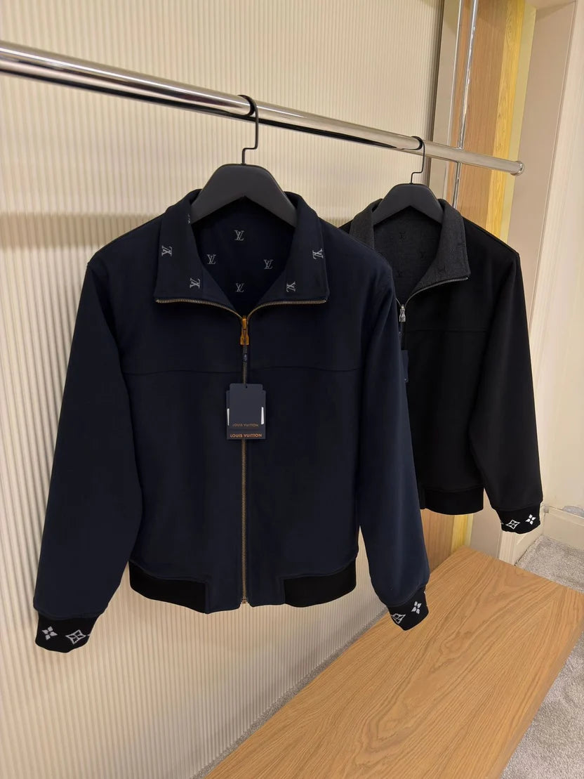 Louis Vuitton Blason Double Face Wool-Silk Blend Reversible Blouson