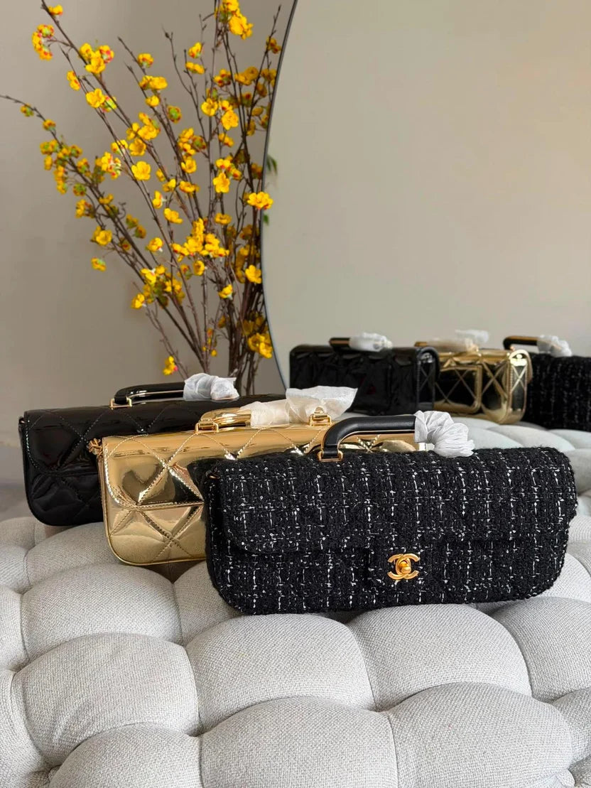 Chanel Classic Long Flap Bag with Top Handle