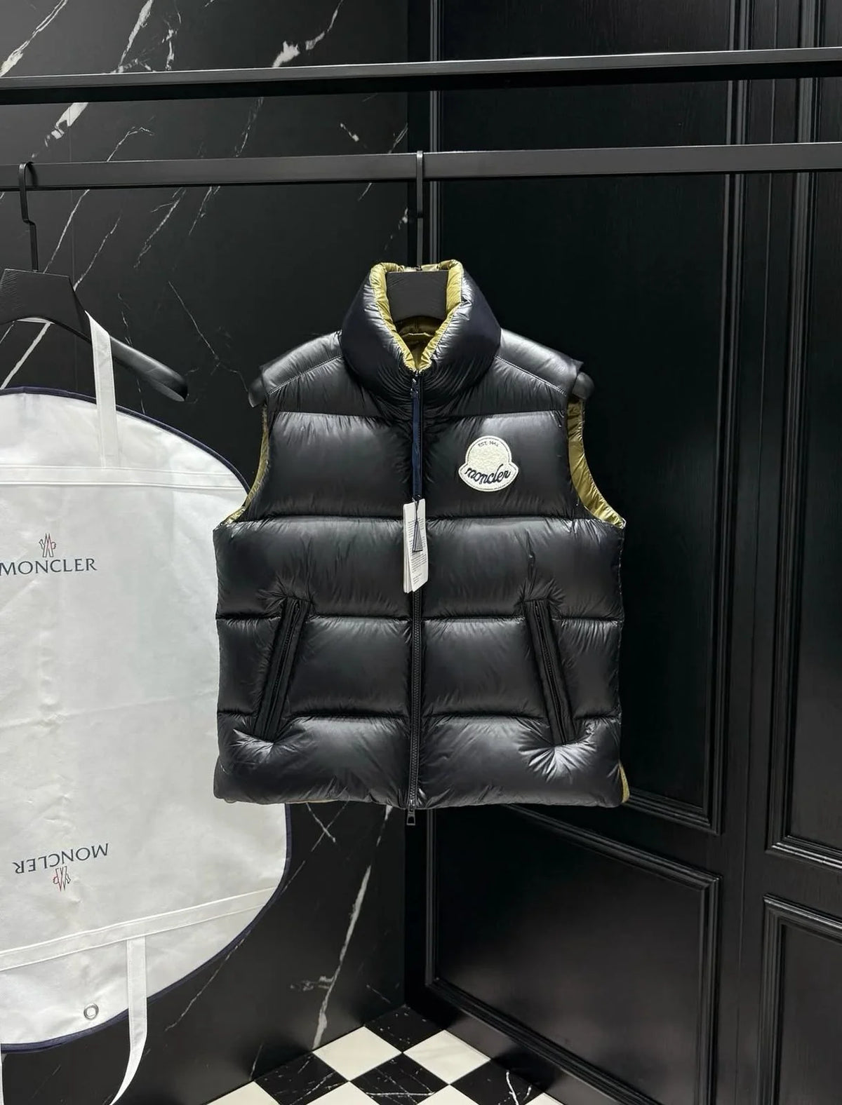Moncler Gamme Bleu Reversible Down Vest