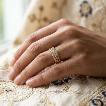 Van Cleef & Arpels Perlée Diamonds Ring