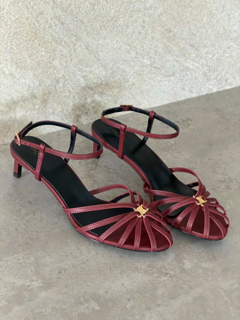 Celine Triomphe Sandals in Lambskin