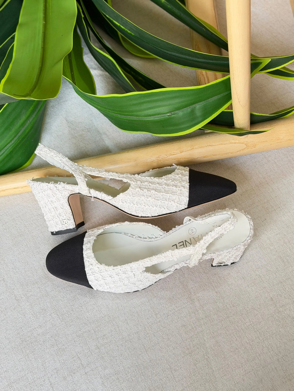 Chanel Suede Slingback Pumps