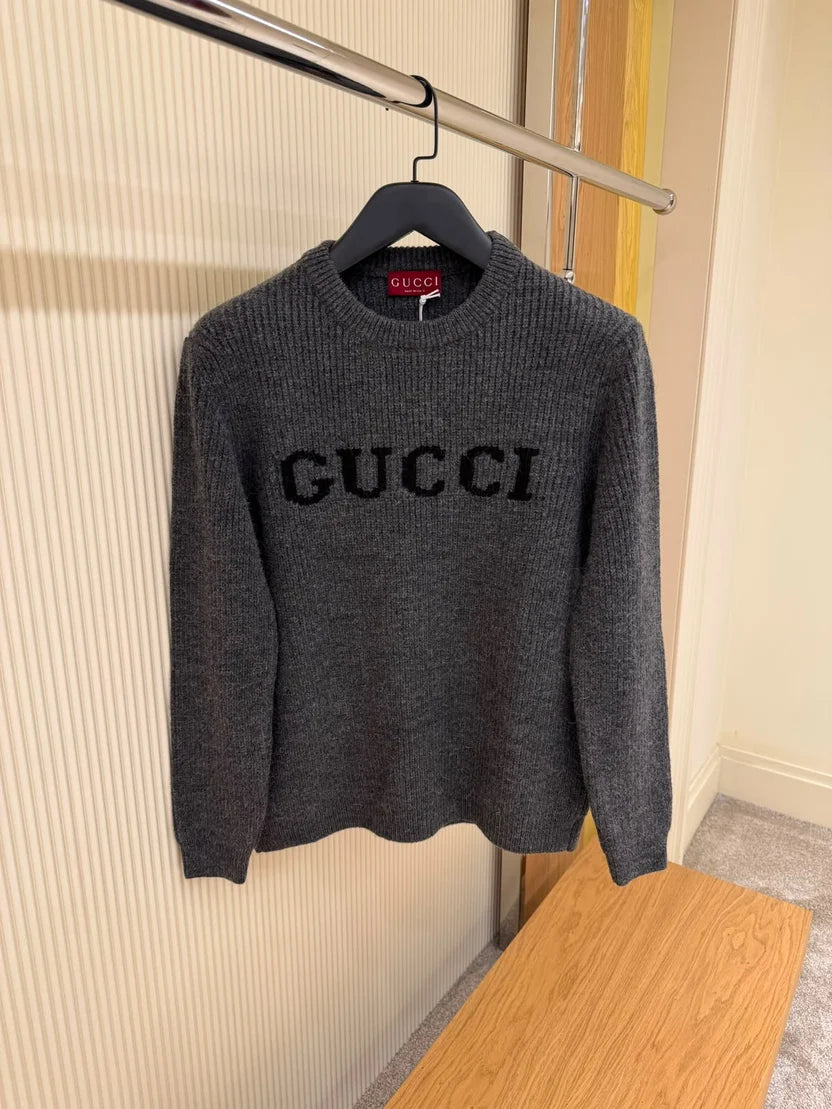 Gucci Intarsia-Logo Wool Sweater