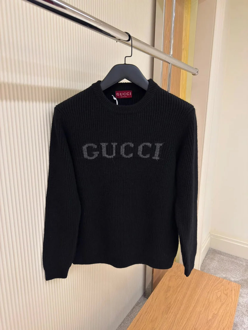 Gucci Intarsia-Logo Wool Sweater