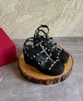 Valentino Garavani Rockstud Ankle Strap Wedge Sandal