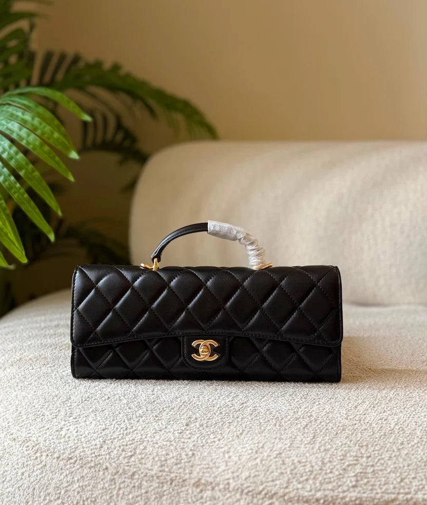 Chanel Top Handle East-West Flap Bag