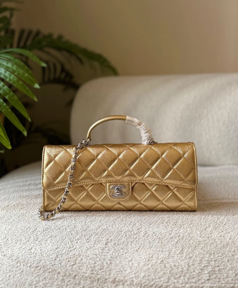 Chanel Top Handle East-West Flap Bag