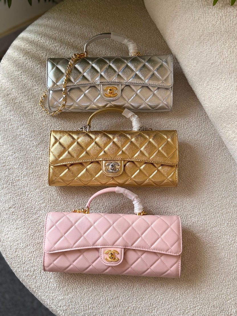 Chanel Top Handle East-West Flap Bag