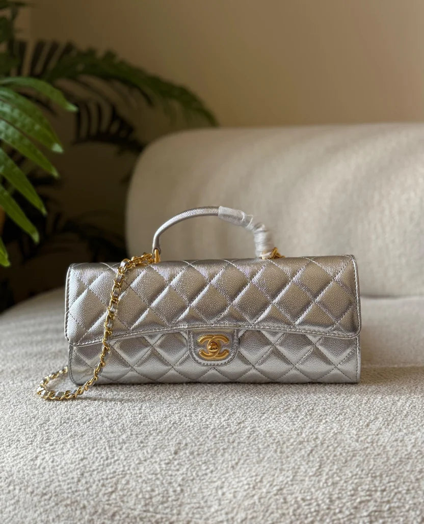 Chanel Top Handle East-West Flap Bag