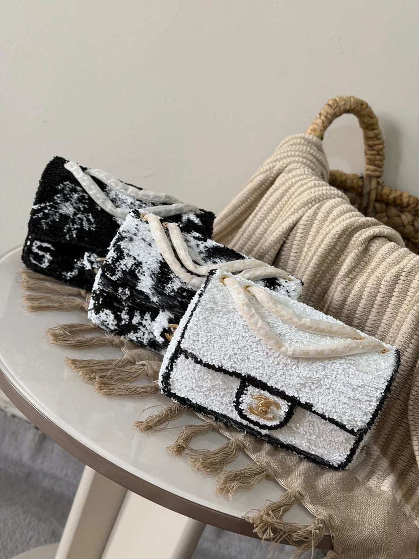 Chanel Small Flap Bag in Fringed Sequins