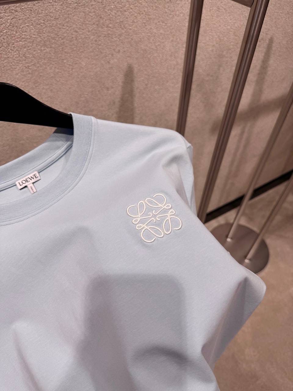 Loewe Anagram Embroidered Cotton T-Shirt