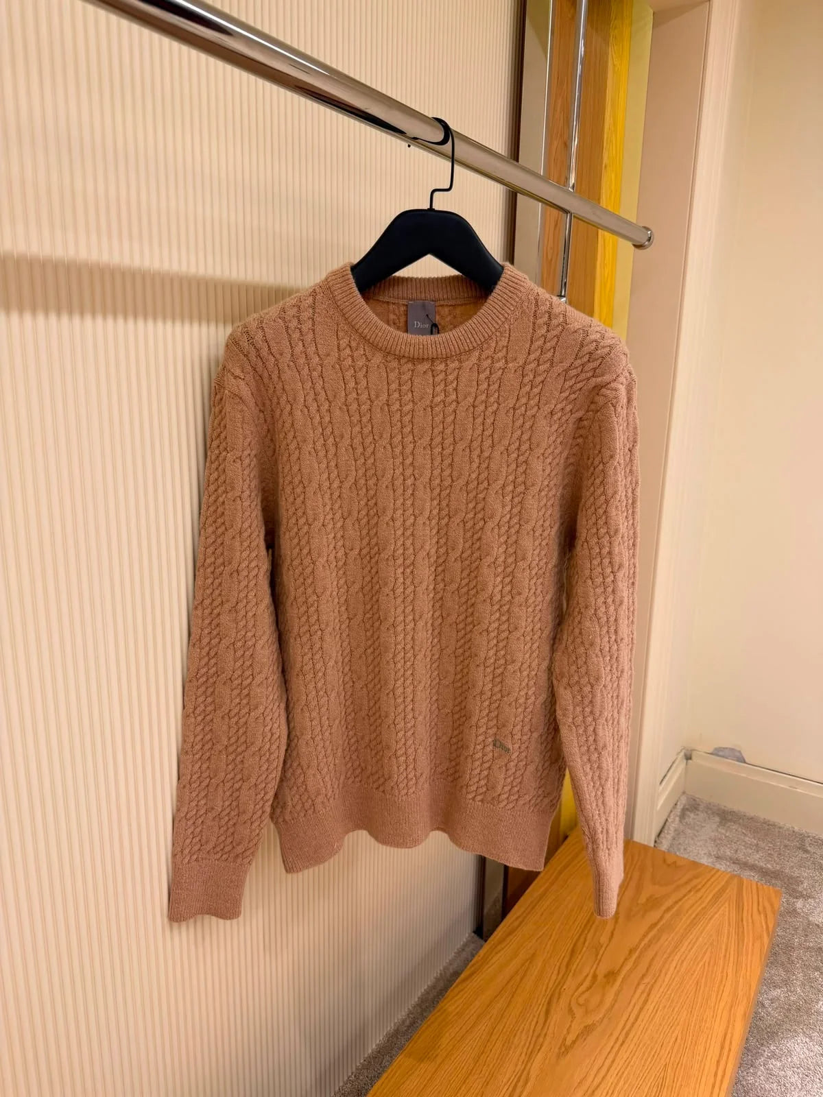 Dior Men Cable-Knit Sweater