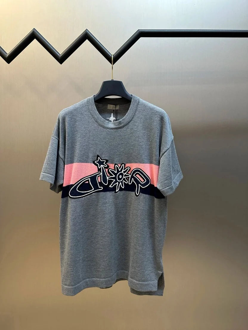 Dior and Lewis Hamilton Short-Sleeved Knitted T-Shirt