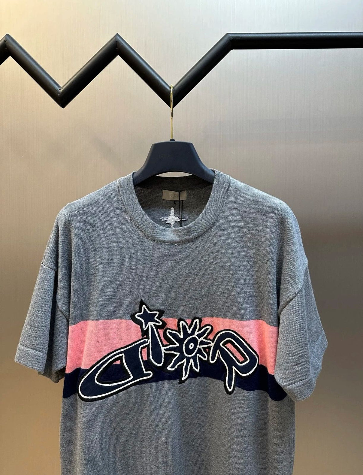 Dior and Lewis Hamilton Short-Sleeved Knitted T-Shirt