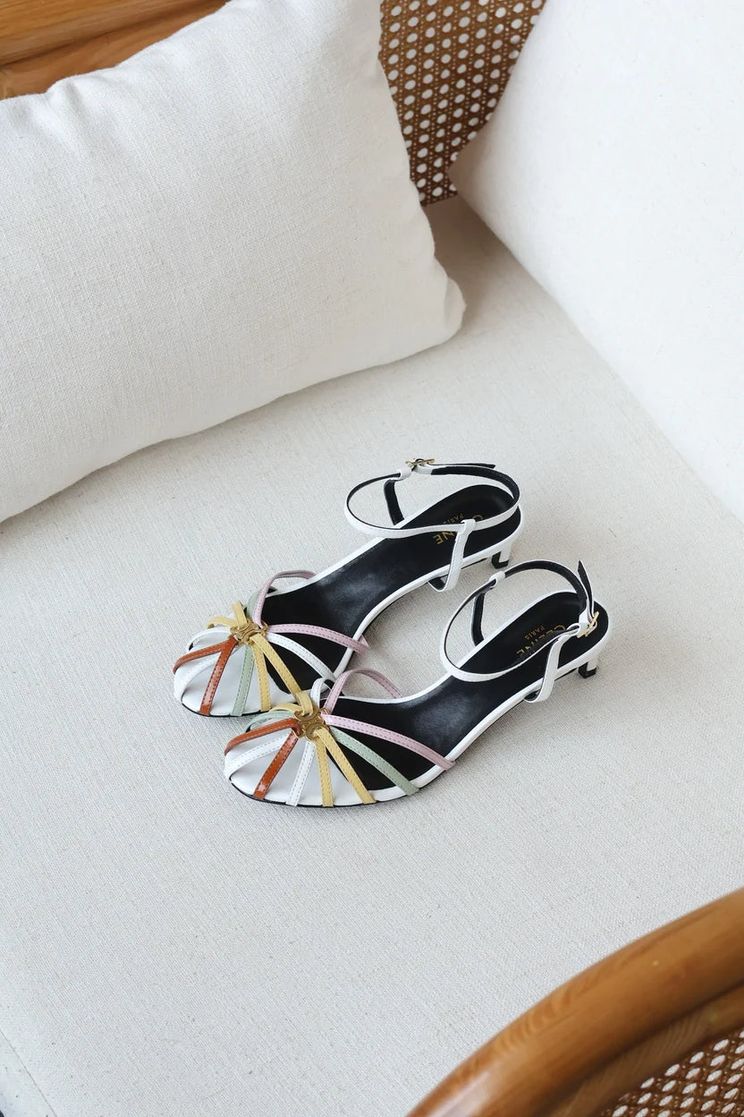 Celine Triomphe Sandals in Lambskin