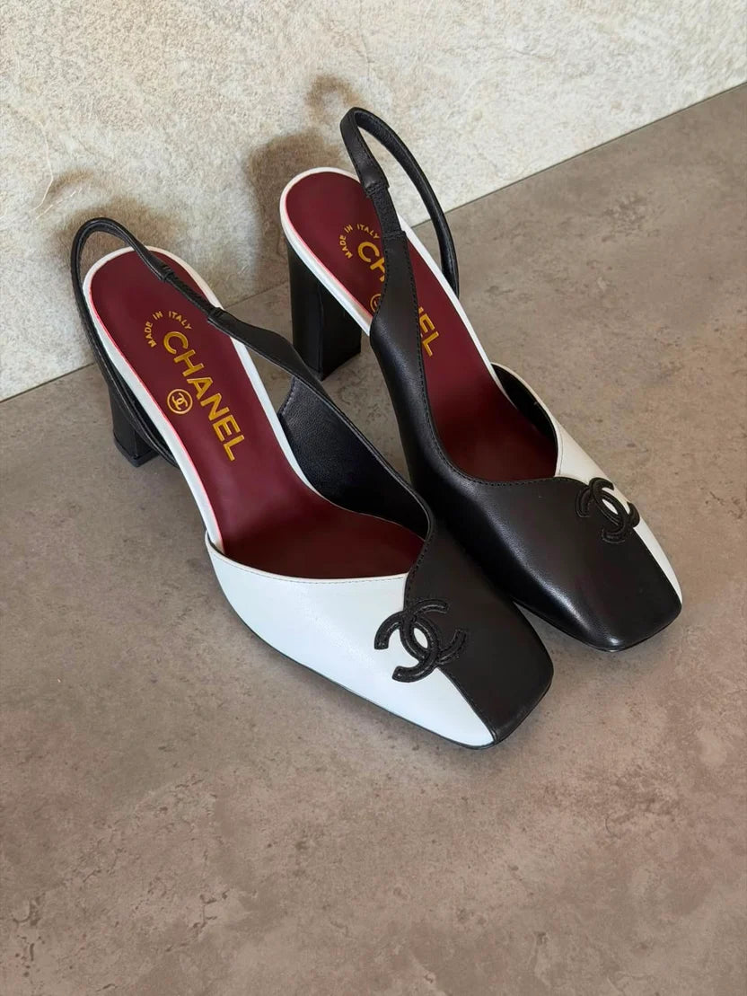 Chanel Slingback Two-Tone Pumps