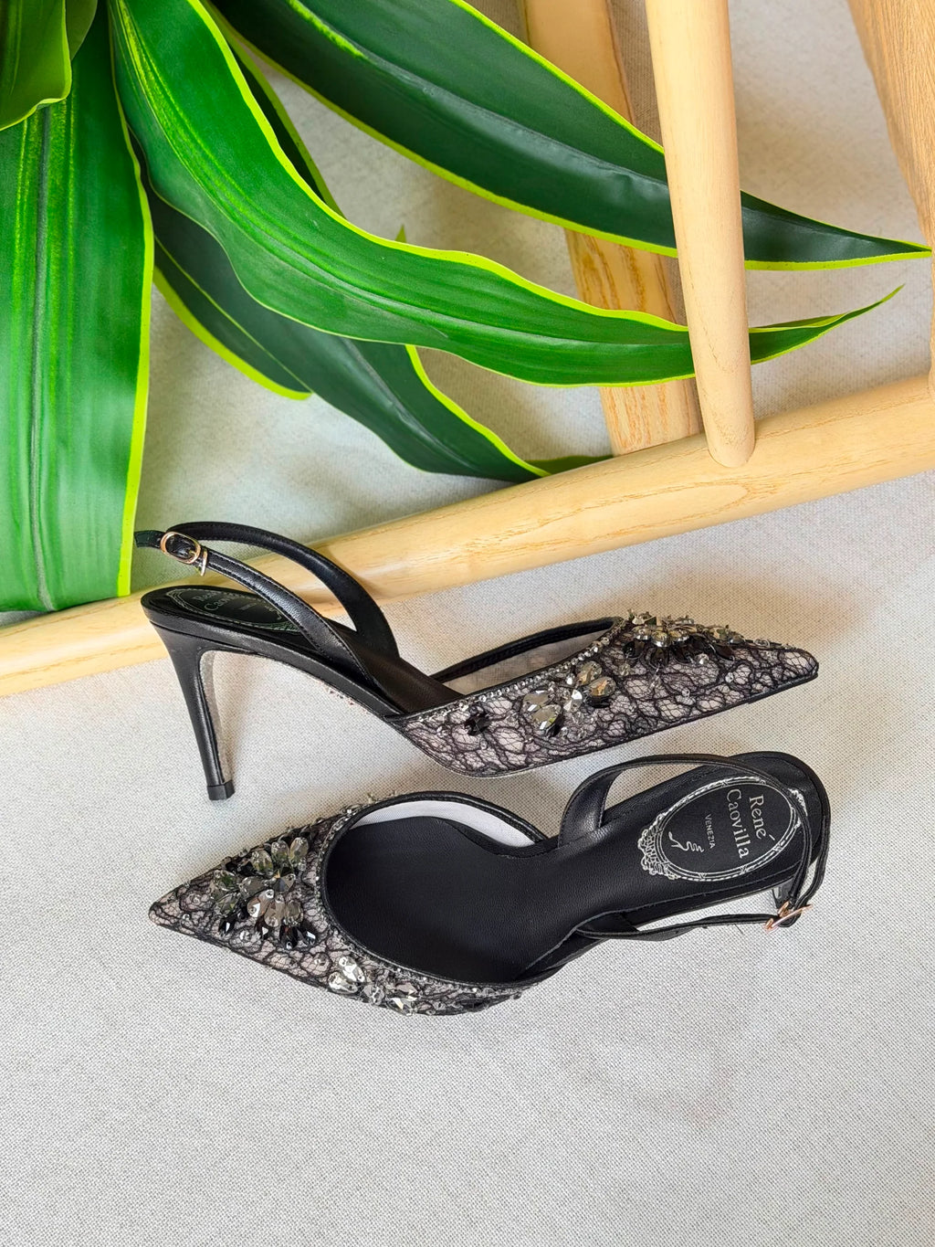 Rene Caovilla Veneziana Slingback Pumps