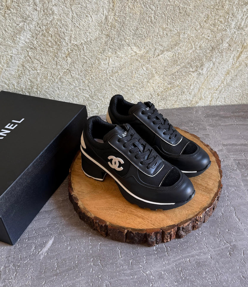 Chanel Heeled Sneakers