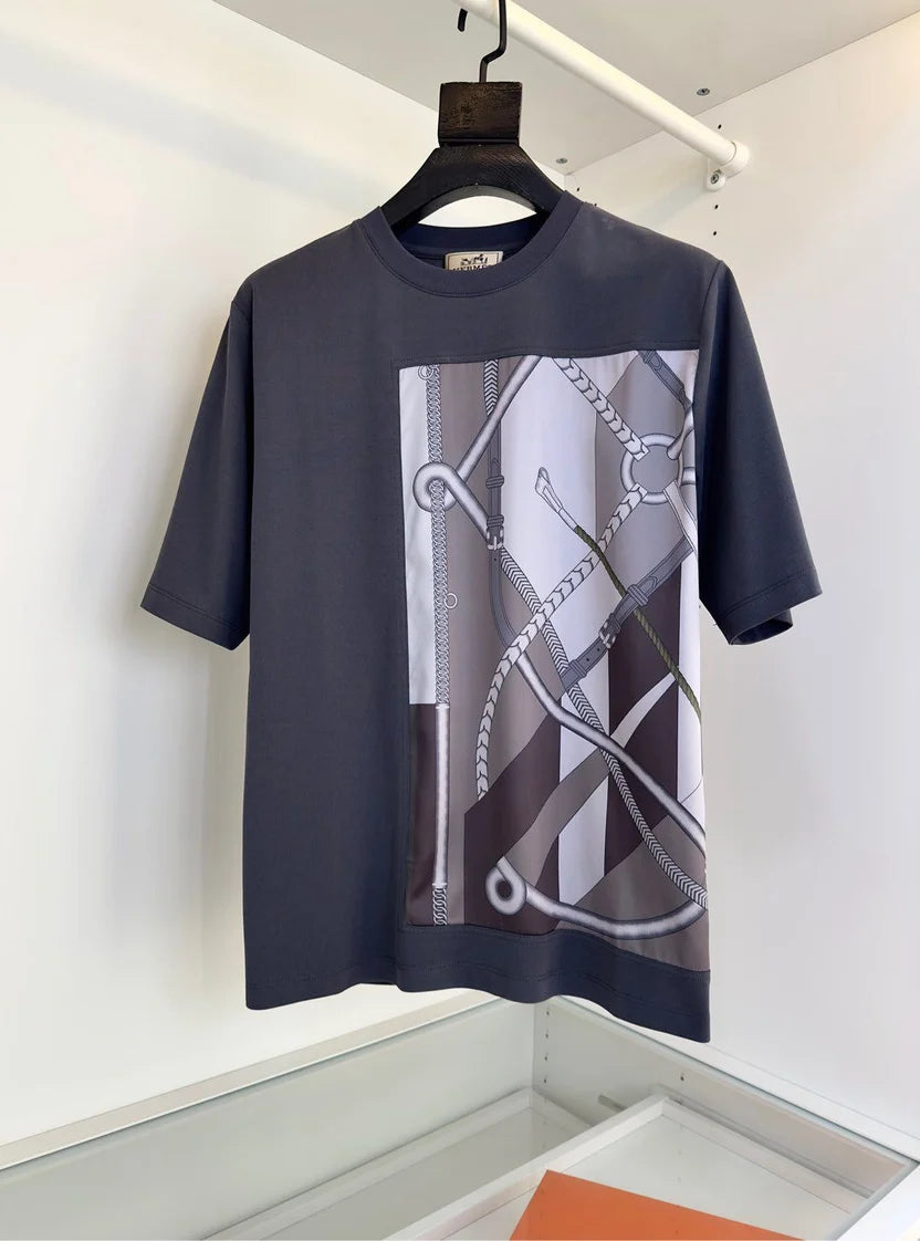Hermes Parcours Sans Faute Décadré Short-Sleeve T-Shirt