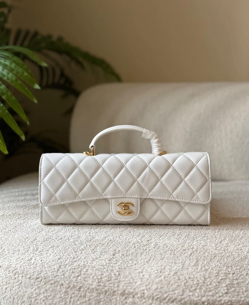 Chanel Top Handle East-West Flap Bag