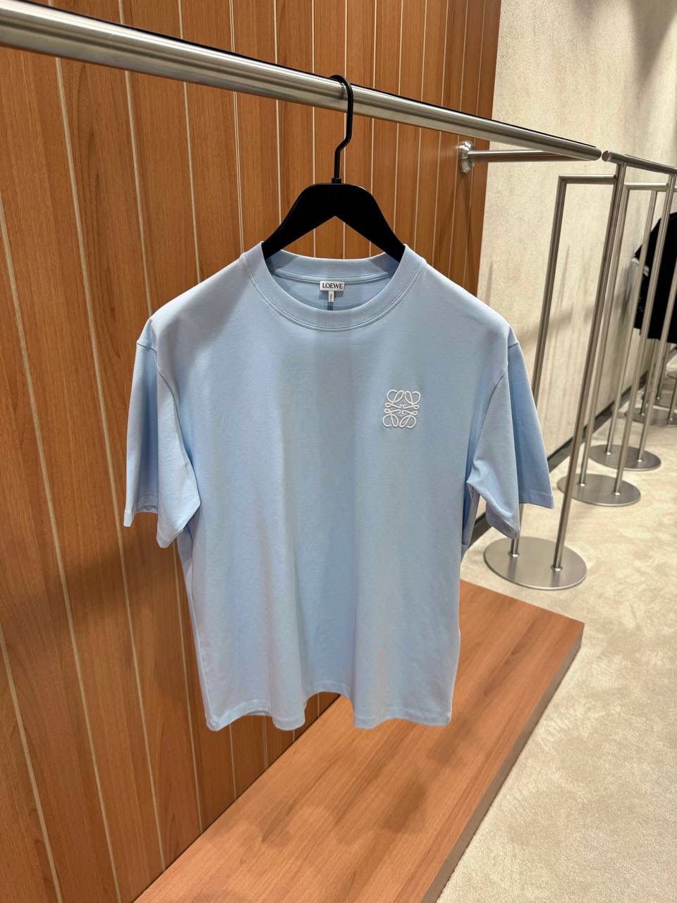 Loewe Anagram Embroidered Cotton T-Shirt