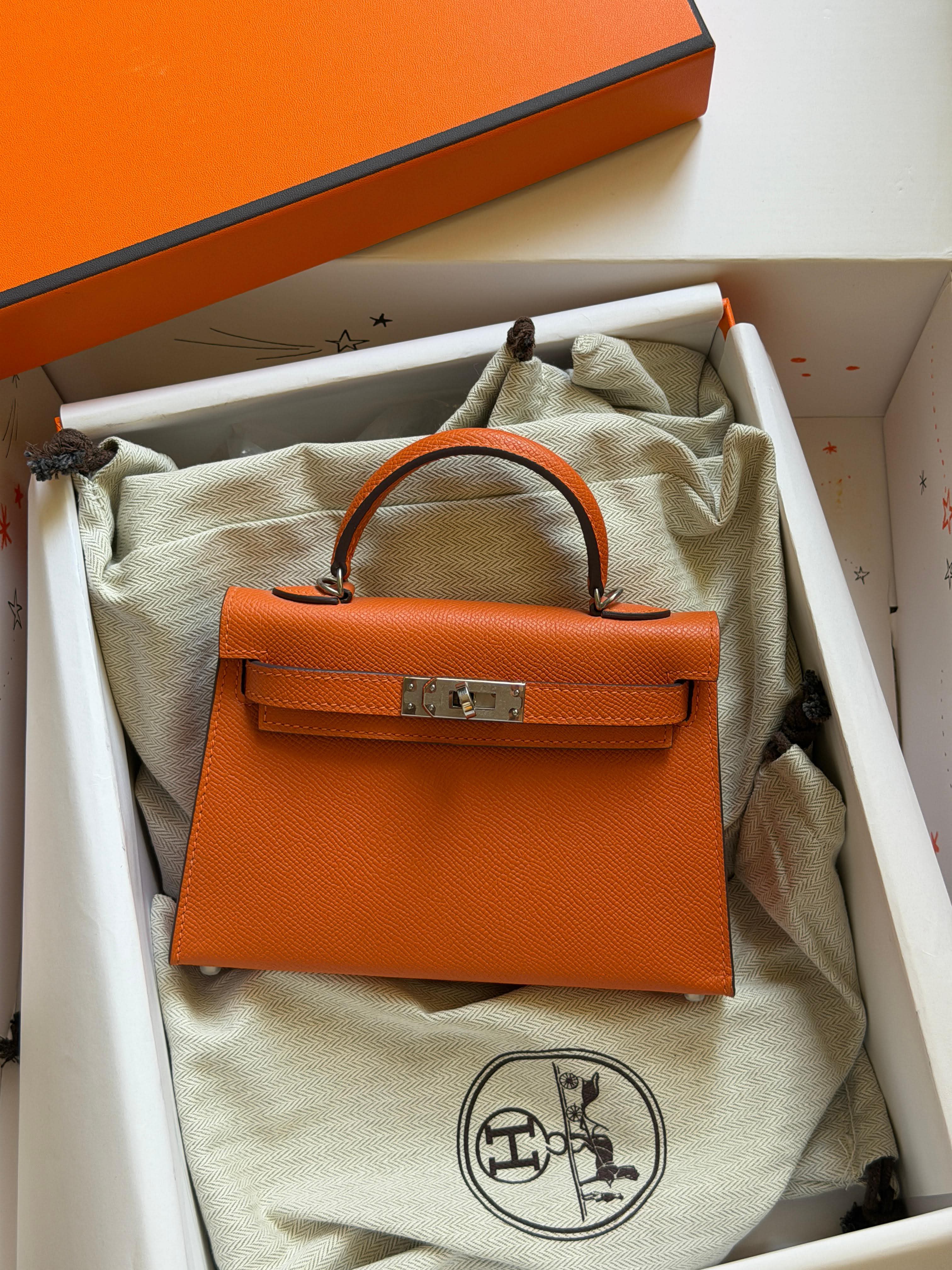 Hermes Mini Kelly 19cm Hand Made