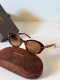 Tom Ford Brown Raffa Round Sunglasses