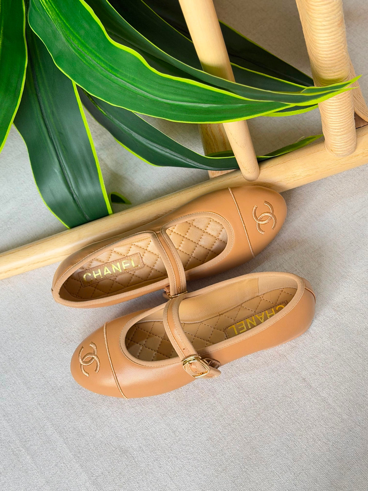 Chanel Suede Ballet Flats
