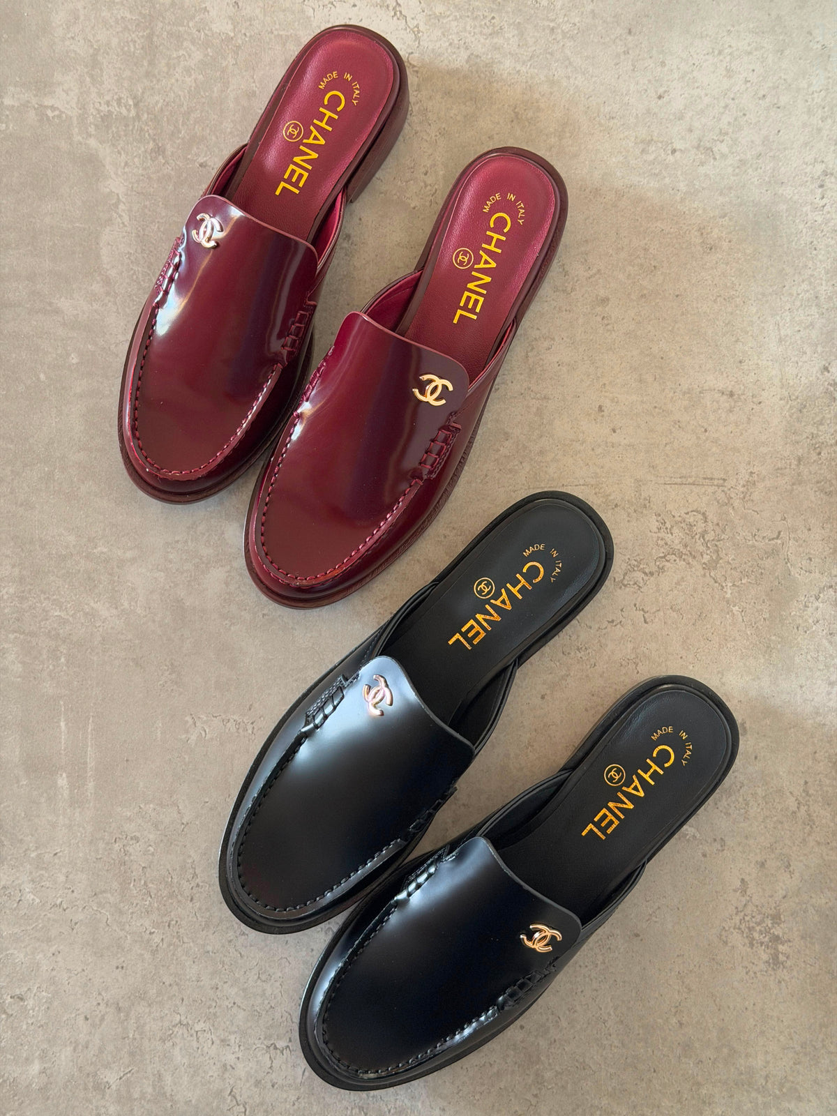 Chanel Mules in Suede Calfskin
