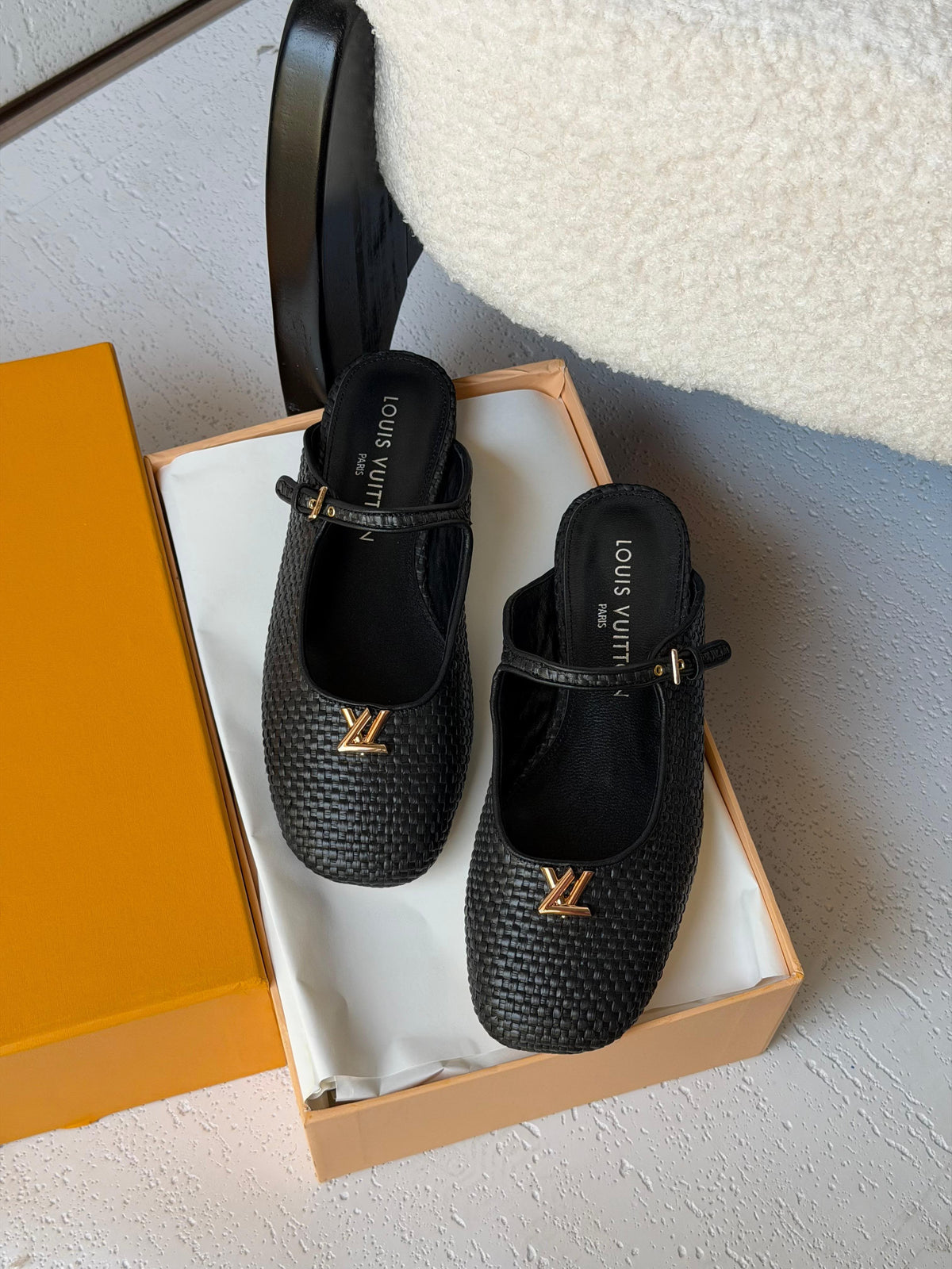 Louis Vuitton Swing Open Back Ballerina
