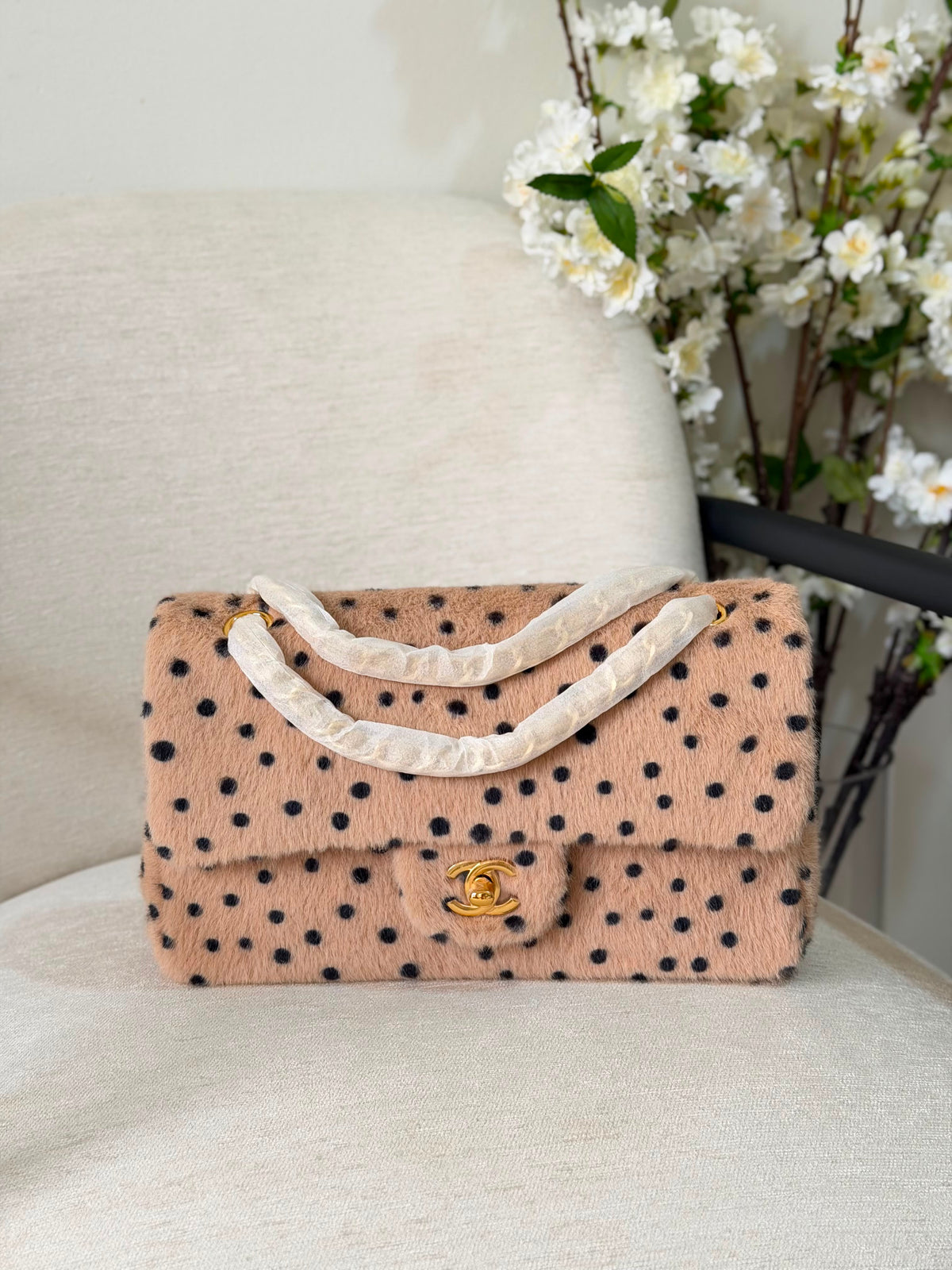 Chanel Pony Hair Cheetah Printed Flap Bag