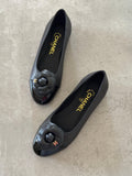 Chanel Patent Leather Camelia Flower Ballet